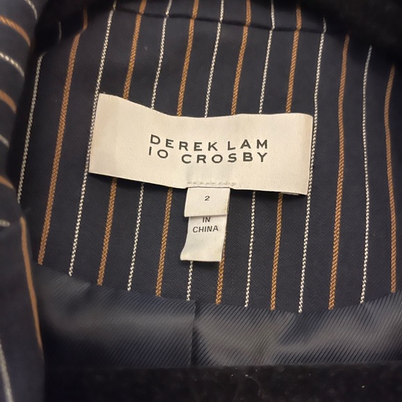 Derek Lam 10 Crosby Power Pin Stripe Blazer - Picture 7 of 12